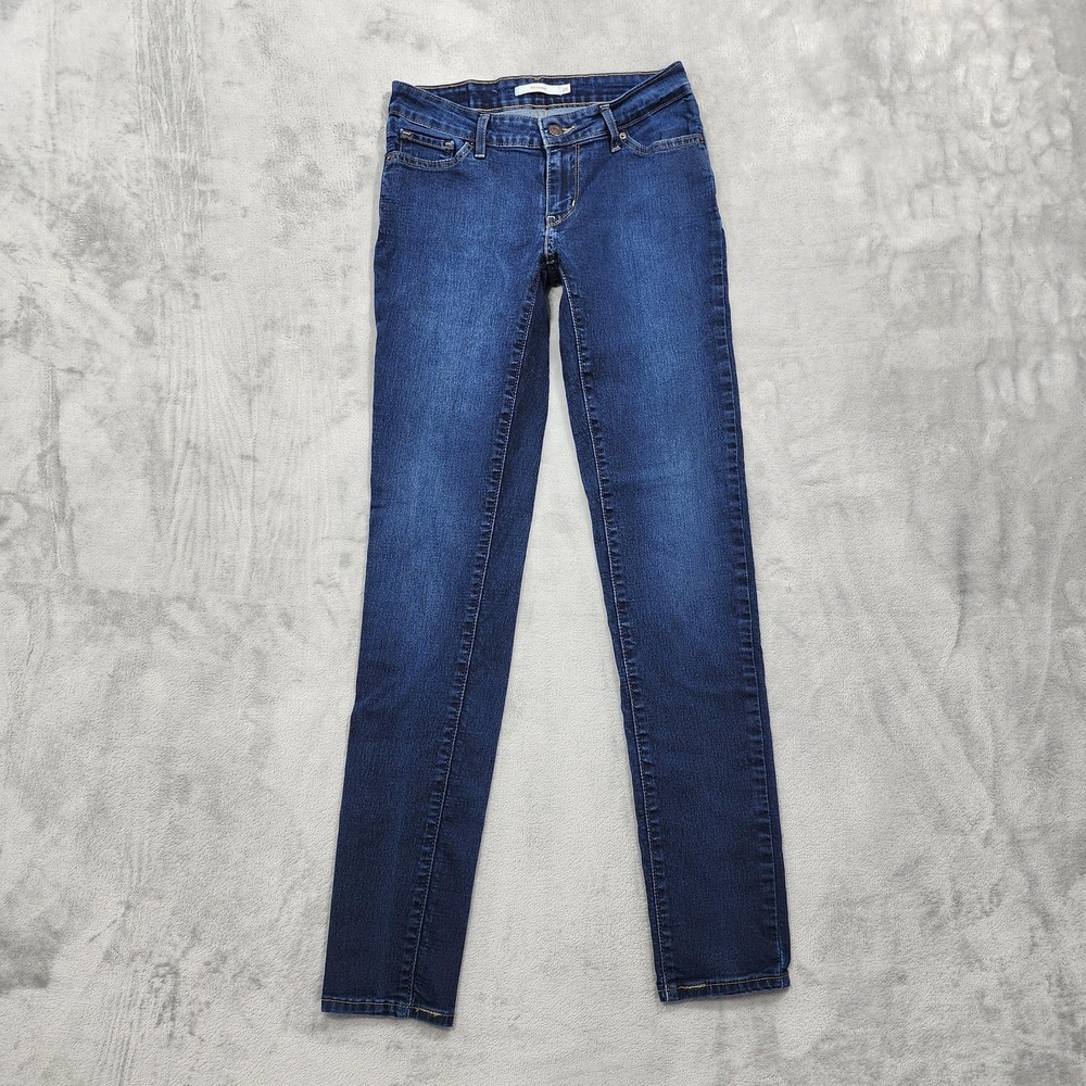 Levi's‎ Jeans Womens 26 Blue Mid Rise 711 Skinny Slim Stretch Medium Wash Denim